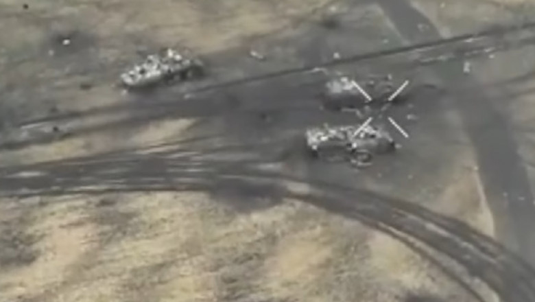 Momentul in care asaltul TAB-urilor lui Putin din regiunea Kursk este stopat de fortele ucrainene. 15 blindate sar in aer rand pe rand Imagine