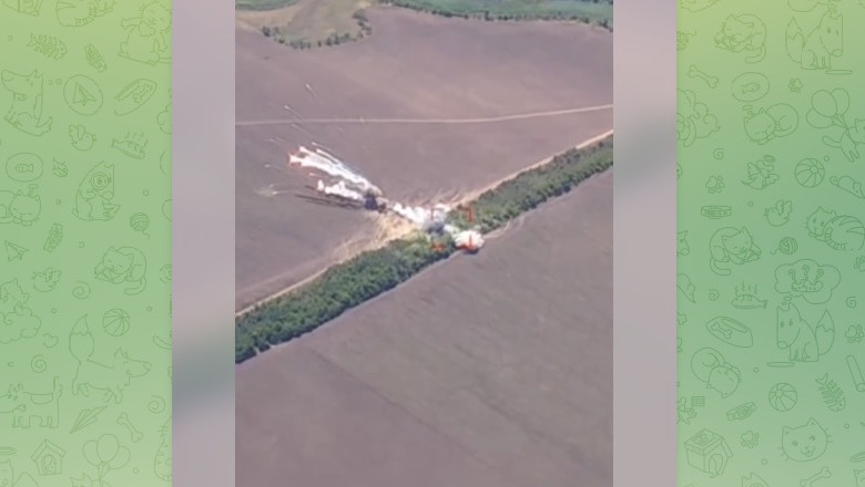 Momentul in care ucrainenii distrug un sistemul rusesc de rachete antiaeriene Buk-M1 impreuna cu munitia aferenta Imagine