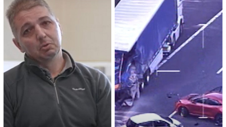 Momentul in care un sofer roman care isi cauta partenere sexuale pe mobil provoaca un accident cu 3 morti, in Anglia Imagine