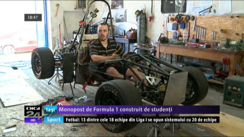 Monopost de Formula 1 construit de studentii de la Universitatea Tehnica din Iasi Imagine