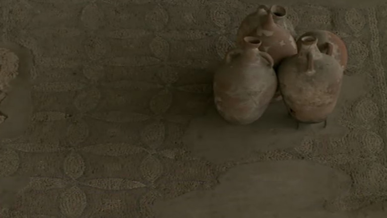 Monumente istorice in paragina. Edificiul Roman cu Mozaic de la Constanta risca sa fie sters de pe harta turistica Imagine