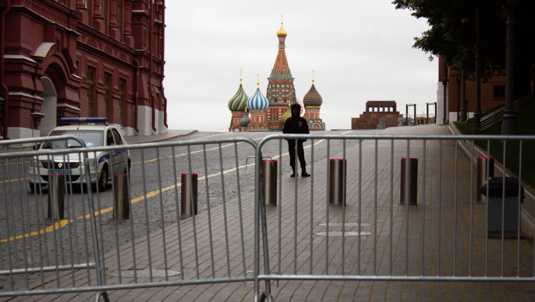 Moscova mentine masurile antiteroriste. Cum arata capitala Rusiei la o zi dupa haosul provocat de Wagner Imagine