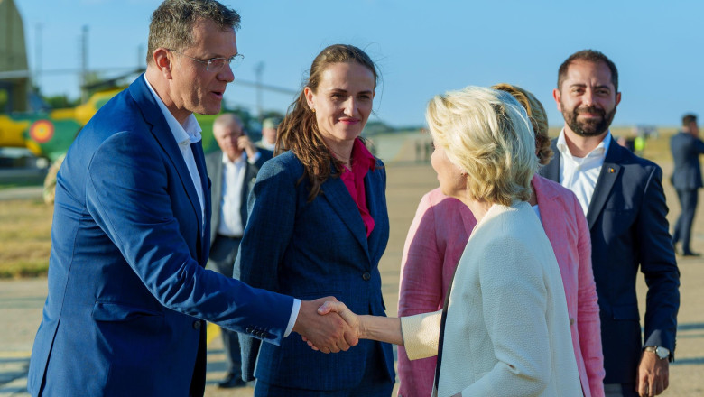 Mosteanu, dupa vizita lui von der Leyen in portul Constanta: Am discutat despre finantare europeana pentru o noua dana militara Imagine