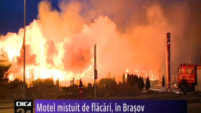 Motel mistuit de flacari, in Brasov  Imagine