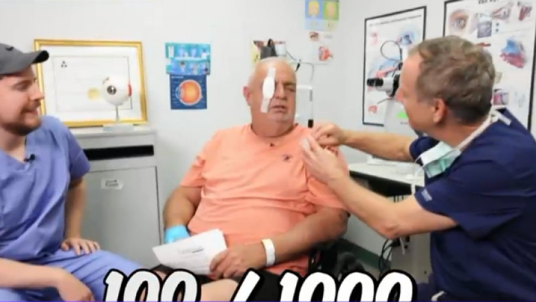 Mr. Beast, cel mai popular youtuber, a ajutat o mie de oameni orbi sa-si recapete vederea Imagine