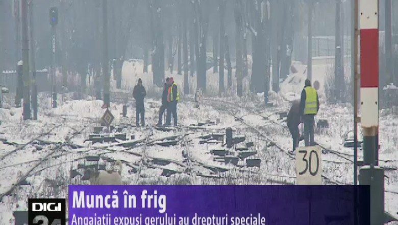 Munca in frig. Angajatii expusi gerului au drepturi speciale Imagine