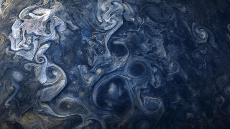 NASA a publicat o imagine a planetei Jupiter care arata ca o pictura suprarealista Imagine