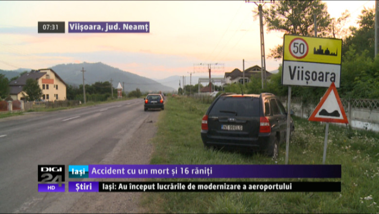 NEAMT. Accident cu un mort si 16 raniti Imagine