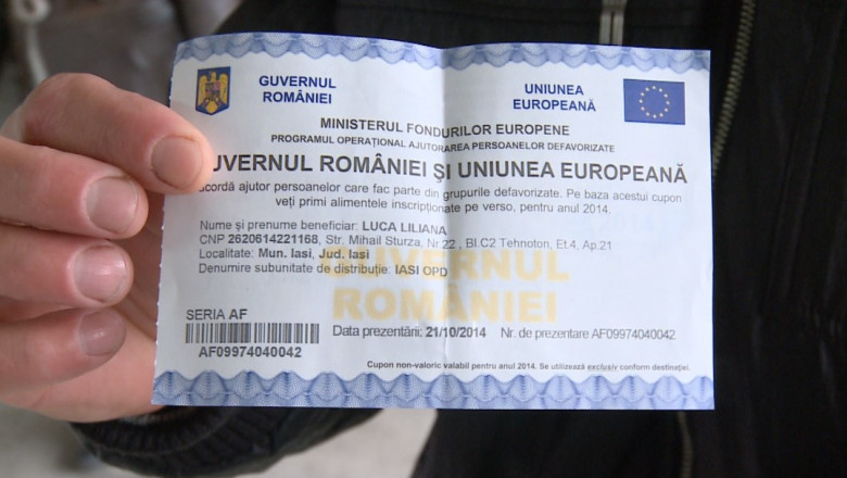 Neclaritati in privinta ajutoarelor de la UE. Beneficiarii au primit tichetele pentru alimente, dar depozitele sunt goale  Imagine