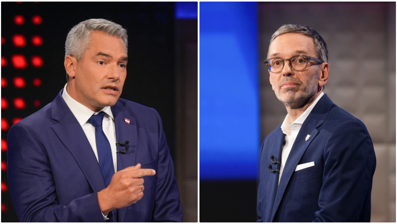Nehammer nu s-a razgandit dupa intalnirea cu Kickl. Cancelarul austriac nu vrea alianta cu extrema dreapta in viitorul guvern Imagine