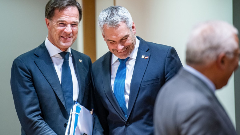 Nehammer si Rutte s-au intalnit la Viena si au discutat despre Schengen: „Suntem uniti in obiectia noastra fata de extindere” Imagine