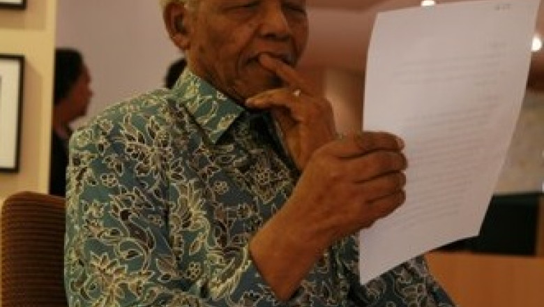 Nelson Mandela, model pentru oamenii politici din intreaga lume Imagine