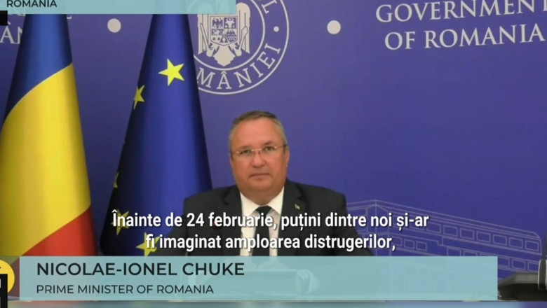 Nicolae Ciuca a devenit Nicolae Chuke pentru ucraineni. Numele premierului, scris gresit de organizatorii summitului Platforma Crimeea Imagine