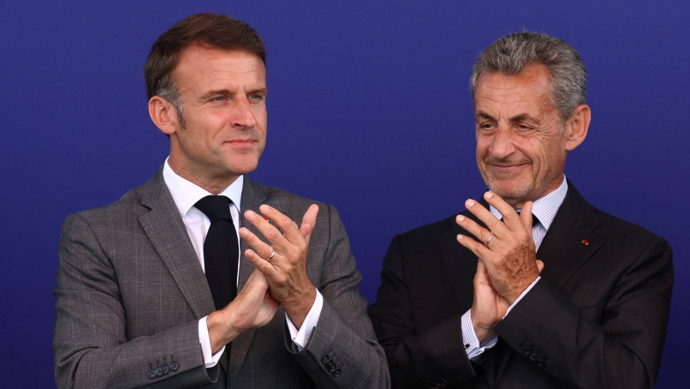 Nicolas Sarkozy, primit de Emmanuel Macron la Palatul Elysee cu cateva zile inainte de a merge la inchisoare Imagine