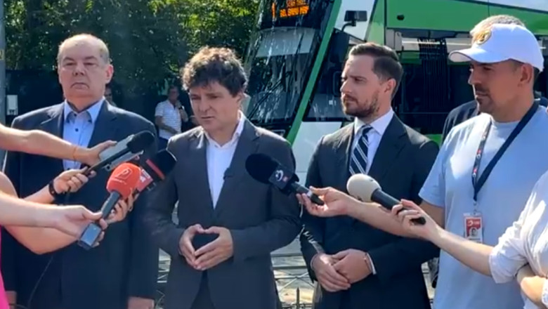Nicusor Dan anunta ca a venit tramvaiul cu nr. 50 din cele livrate de Astra: Am ajuns la jumatatea contractului Imagine
