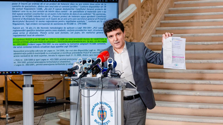 Nicusor Dan il acuza pe prefectul Toni Grebla ca vrea sa atace in justitie reglementarea de urbanism a intregului centru istoric Imagine