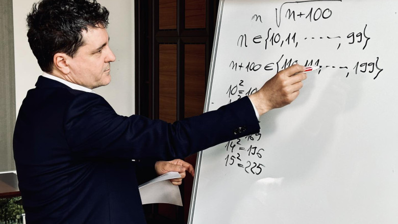 Nicusor Dan: Programa la matematica este prea incarcata. Materia trebuie predata cu exemple care se pot aplica in viata reala Imagine