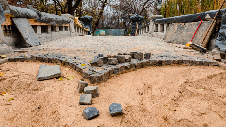 Nicusor Dan: Reabilitarea Podului Mare din Parcul Cismigiu e realizata in proportie de 80% Imagine