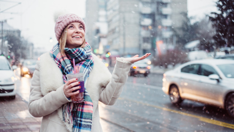 Ninge in Bucuresti, in acest weekend. Meteorologii au emis o prognoza speciala pentru Capitala Imagine