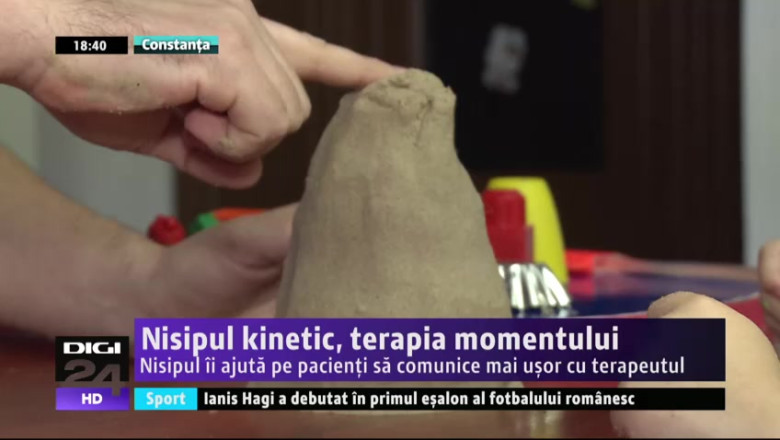 Nisipul kinetic, terapia momentului pentru copiii cu autism Imagine