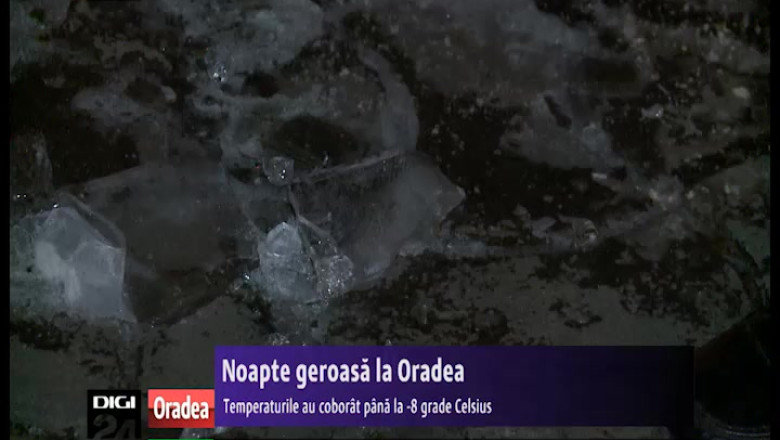 Noapte geroasa la Oradea. Temperaturile au coborat pana la -8 grade Celsius Imagine