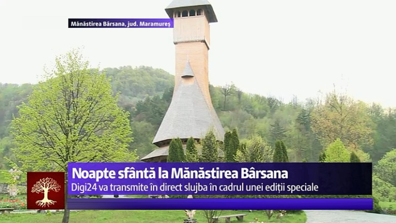 Noaptea de Inviere la Digi24, in direct de la Manastirea Barsana. Comuna, leagan de spiritualitate, muzeu al portilor maramuresene Imagine