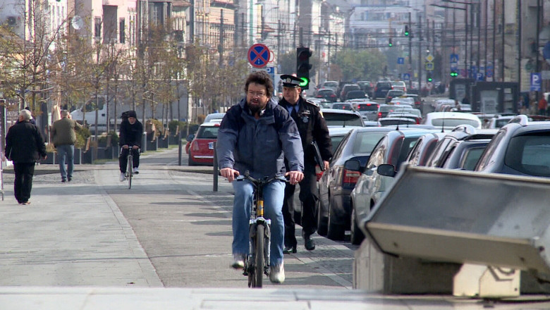 Noi piste de biciclete trasate la Cluj. Comisia Municipala de Sistematizare a Circulatiei a avizat planurile de marcaj Imagine