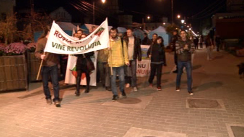 Noi proteste fata de proiectul de la Rosia Montana si explorarea gazelor de sist Imagine