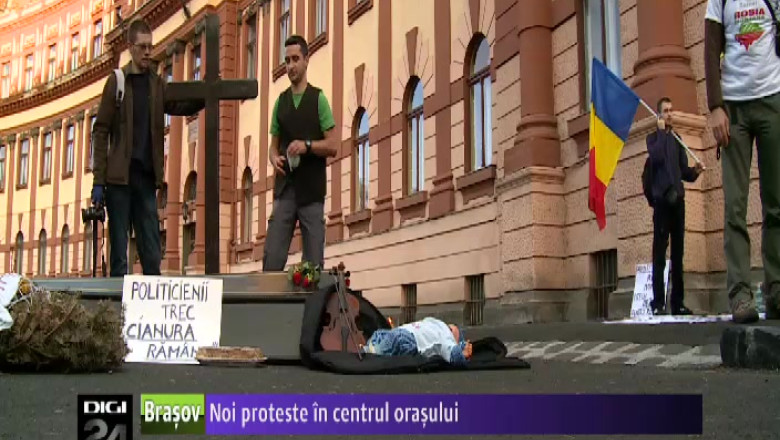 Noi proteste in centrul orasului fata de proiectul de la Rosia Montana Imagine
