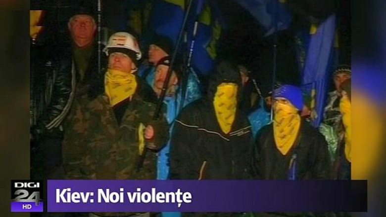 Noi violente la Kiev. Printre raniti s-ar afla si un fost ministru de interne Imagine