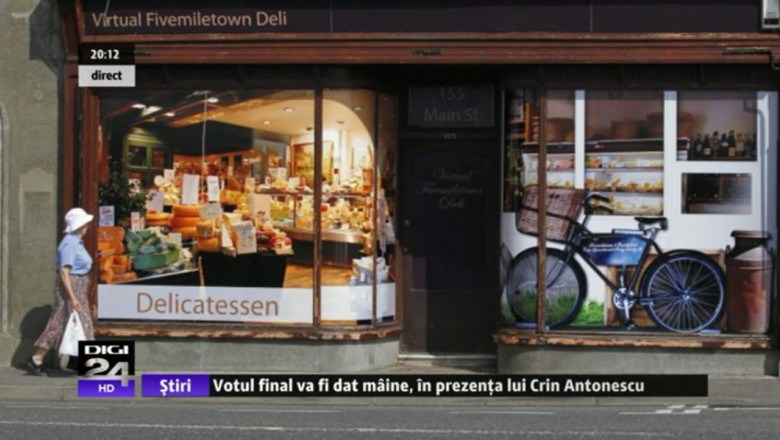 Nord-irlandezii au vrut sa ascunda saracia de reuniunea G8 si au lipit afise gigant pe magazine in faliment Imagine