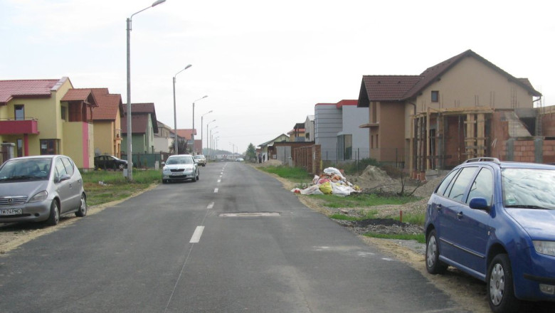 Noroiul, inlocuit de asfalt la periferia Timisoarei Imagine