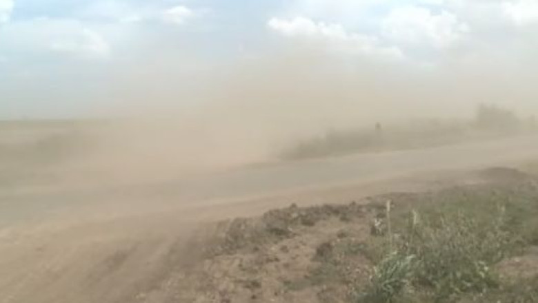 Norul de praf saharian a ajuns in Romania  Imagine