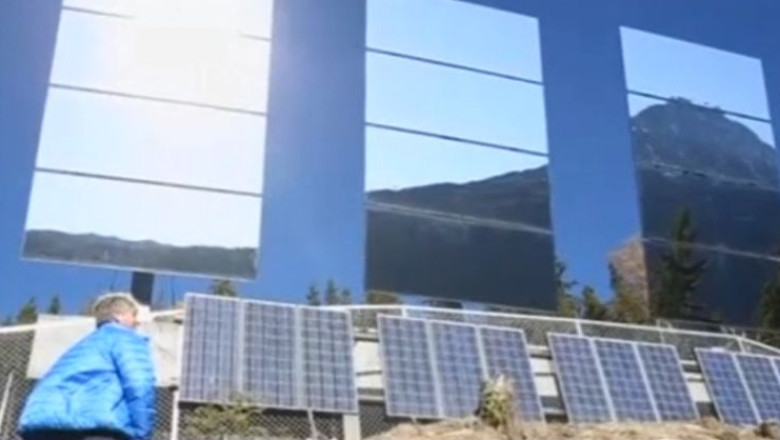 NORVEGIA. Trei oglinzi gigantice aduc lumina, iarna, intr-un oras cu 3.000 de locuitori Imagine