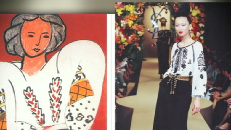 Notorietatea mondiala a iei romanesti a pornit de la discutia dintre H. Matisse si Th. Pallady  Imagine