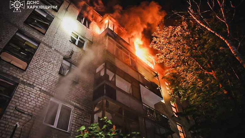 Nou atac al Rusiei cu sute de drone asupra Ucrainei. Bombardamente intense in Harkvov, al doilea oras ca marime, dupa Kiev Imagine