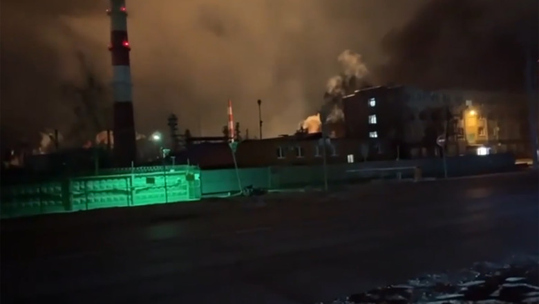 Nou atac cu drone ucrainene asupra uneia dintre cele mai mari rafinarii din Rusia Imagine