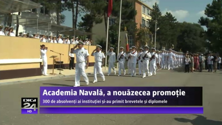 Noua decenii cu ofiterii de marina: A 90-a promotie a Academiei Navale „Mircea cel Batran” din Constanta a absolvit sambata Imagine