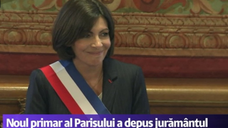 Noul primar al Parisului a depus juramantul Imagine