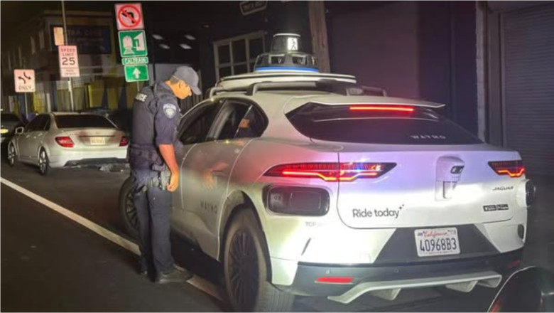 „Nu ii putem da amenda unui robot”. Ce se intampla cand politia opreste o masina fara sofer care a incalcat regulile de circulatie Imagine