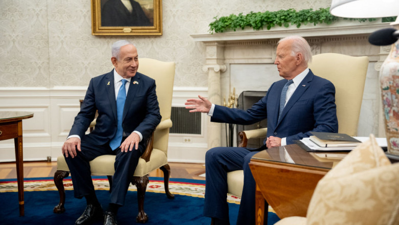 „Nu ma mai lua drept prost”. Discutie tensionata intre Biden si Netanyahu dupa asasinarea liderului HAMAS, Ismail Haniyeh Imagine