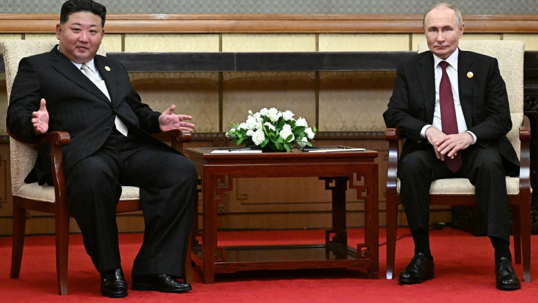 „Nu vom uita niciodata sacrificiile facute”. Vladimir Putin i-a multumit lui Kim Jong-un pentru soldatii care au murit in Kursk Imagine