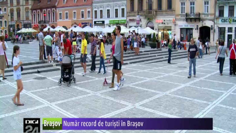 Numar record de turisti in Brasov Imagine
