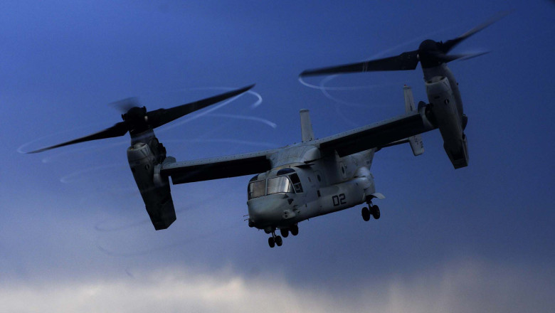 O aeronava militara a SUA s-a prabusit in sudul Californiei. Autoritatile neaga ca aparatul transporta „materiale nucleare” Imagine