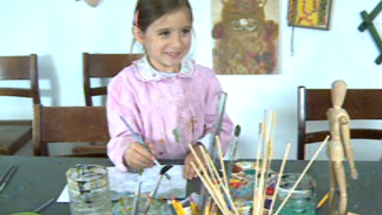 O artista de sapte ani din Iasi, premiata la unul din cele mai mari concursuri de arte vizuale din lume Imagine