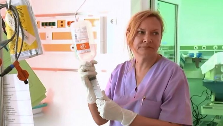 O asistenta la 16 nou-nascuti, la sectia ATI a Maternitatii Bega din Timisoara Imagine