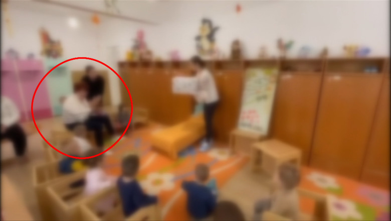 O educatoare din Braila a fost filmata in timp ce loveste o fetita. Politia s-a autosesizat, dupa ce imaginile au ajuns pe internet Imagine