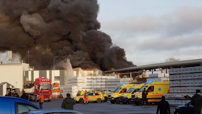 O fabrica americana din Letonia a luat foc. Producea drone pentru armata NATO si pentru Ucraina Imagine