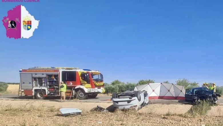 O familie de romani din regiunea Castilia-La Mancha, Spania, si-a pierdut toti cei trei copii intr-un accident de masina Imagine