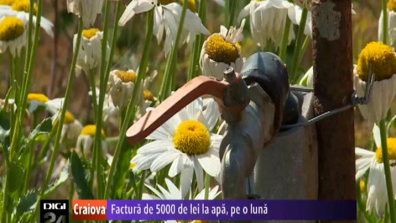 O familie din Craiova trebuie sa plateasca o factura de aproape 5.000 de lei la apa, pe o luna Imagine